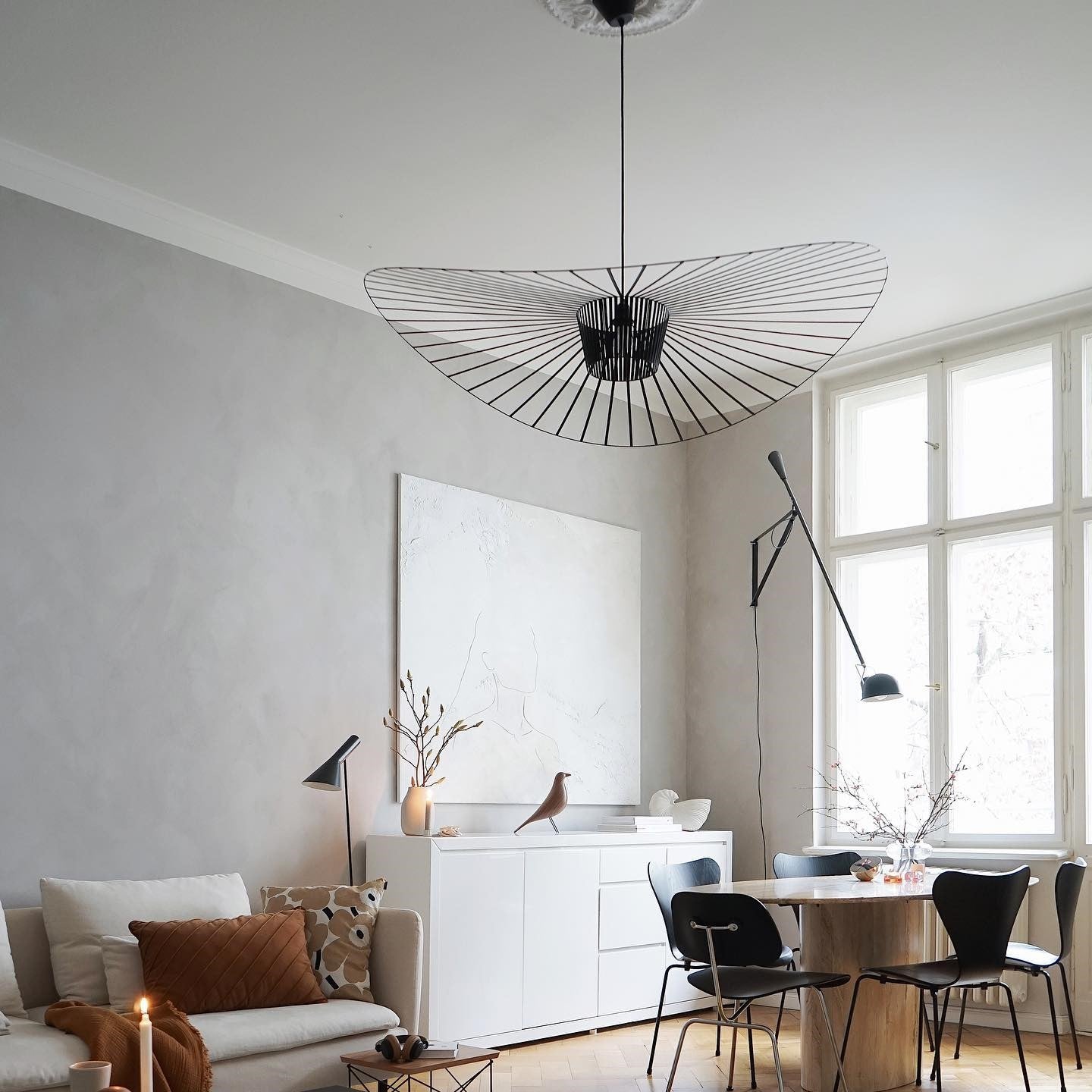 Vertigo Hanglamp Fiberglass Sculptuur met Vloeiende Silhouet Modern Design | Sansoti