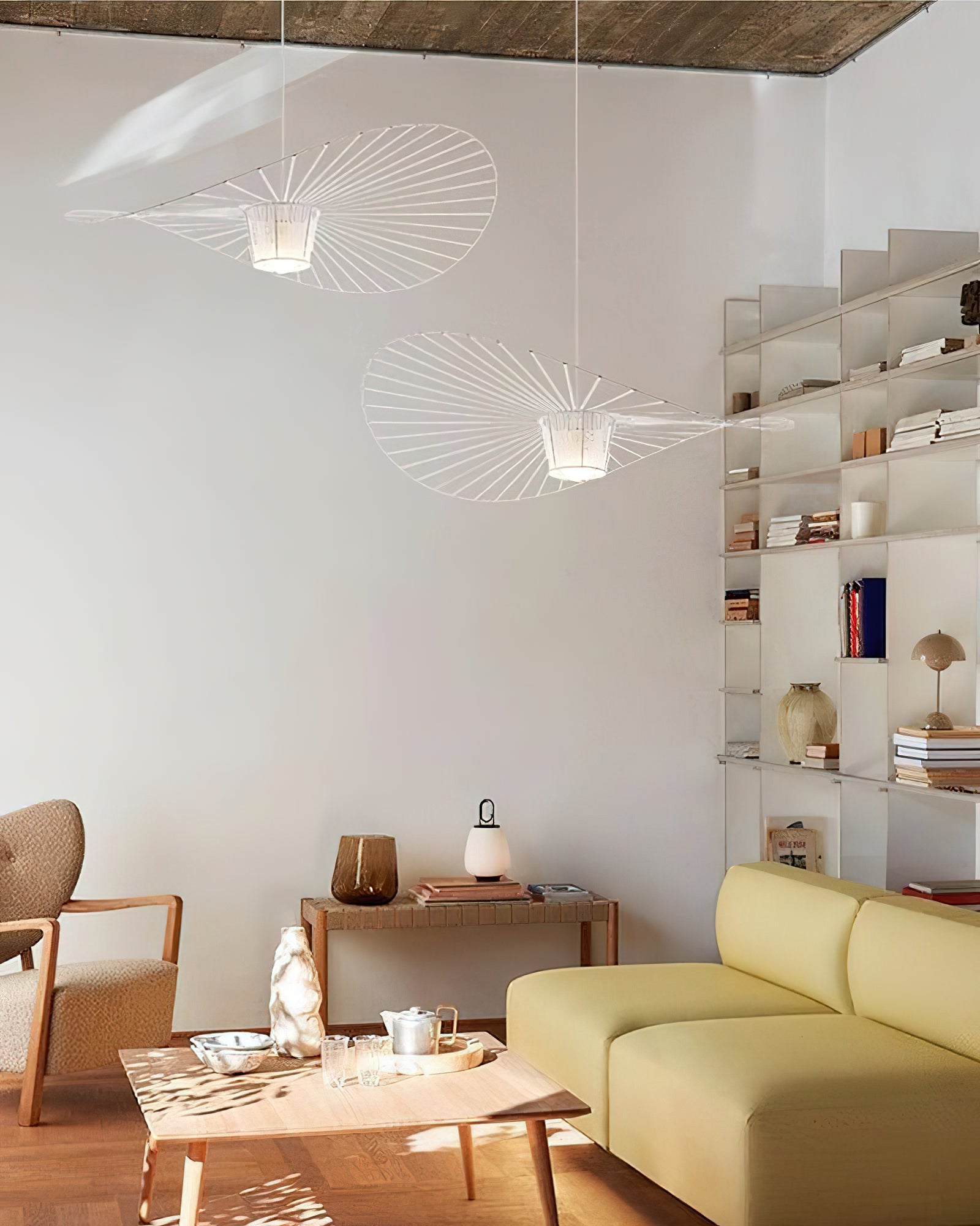 Vertigo Hanglamp Fiberglass Sculptuur met Vloeiende Silhouet Modern Design | Sansoti