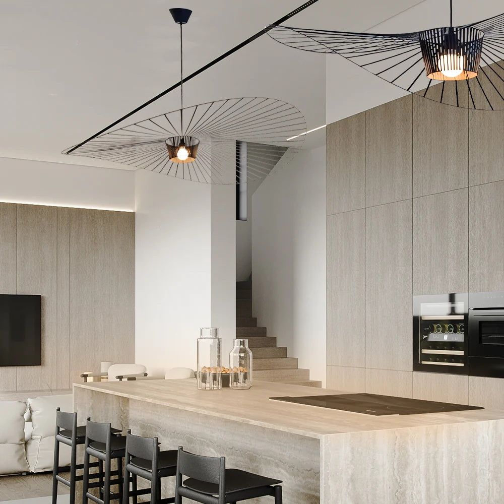 Vertigo Hanglamp Fiberglass Sculptuur met Vloeiende Silhouet Modern Design | Sansoti