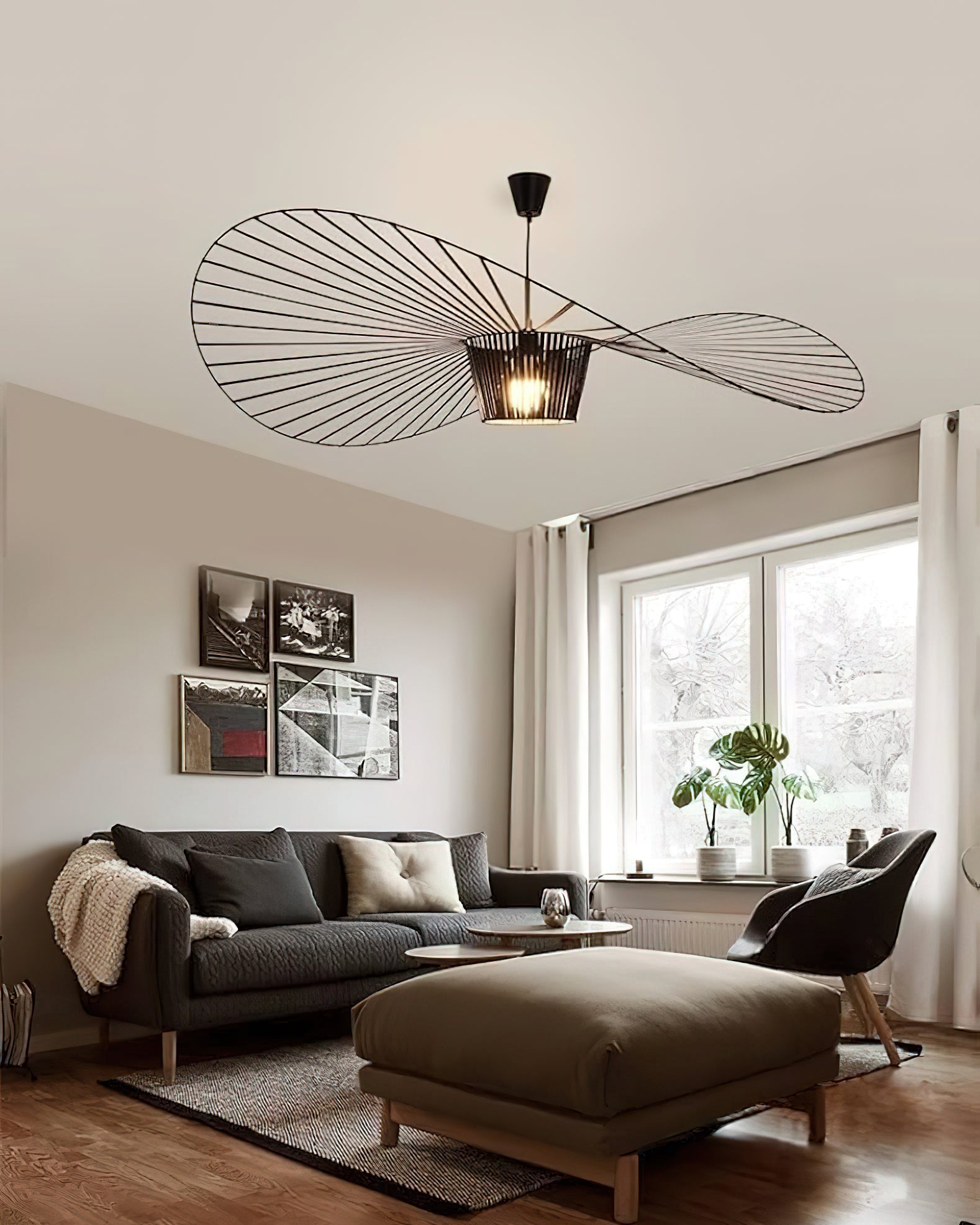 Vertigo Hanglamp Fiberglass Sculptuur met Vloeiende Silhouet Modern Design | Sansoti