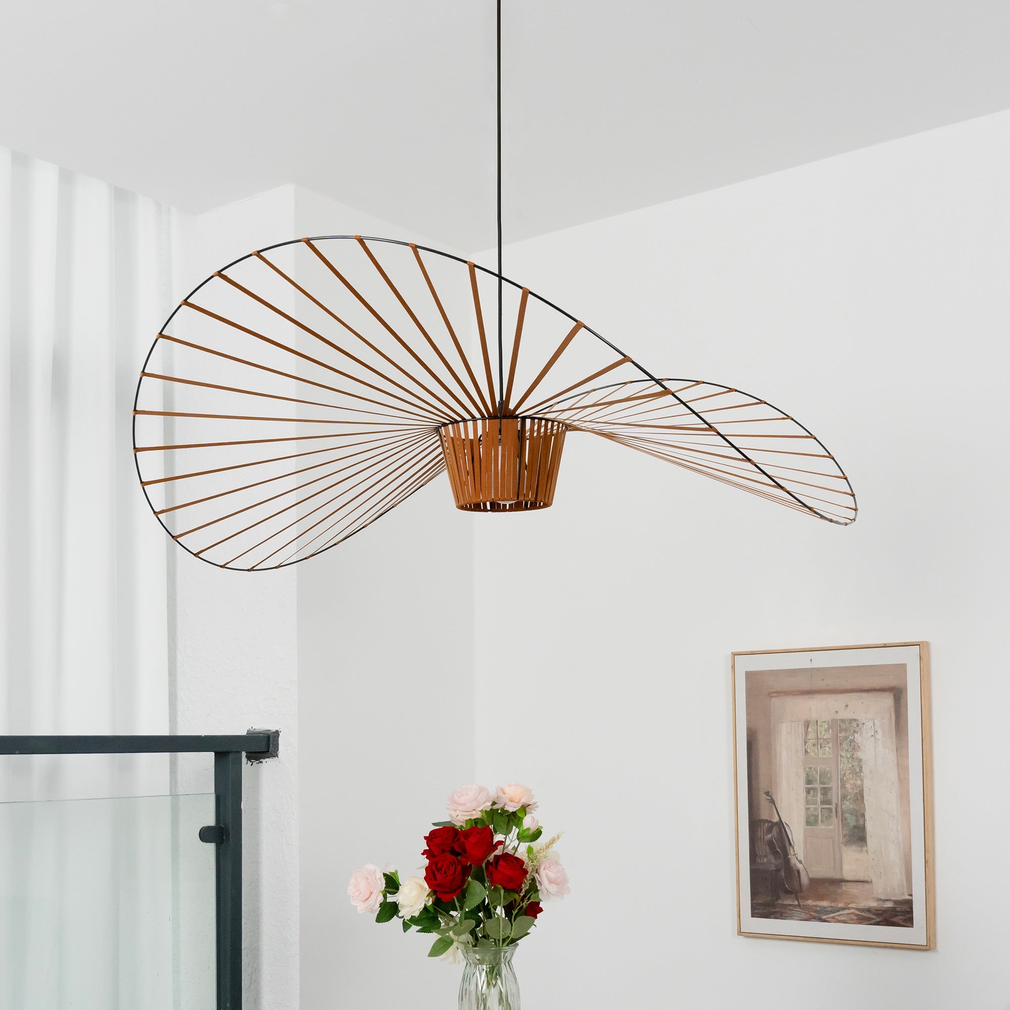 Vertigo Hanglamp Fiberglass Sculptuur met Vloeiende Silhouet Modern Design | Sansoti
