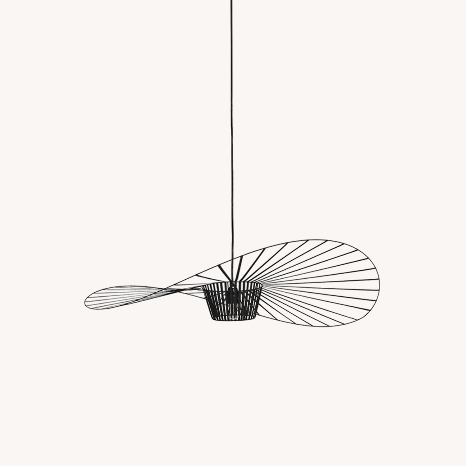 Hanglamp met Polyurethaan Ribbons – Sculptural Design Fiber Grote Zwevende Pendellamp Eetkamer – Ø80cm-Ø200cm | Sansoti