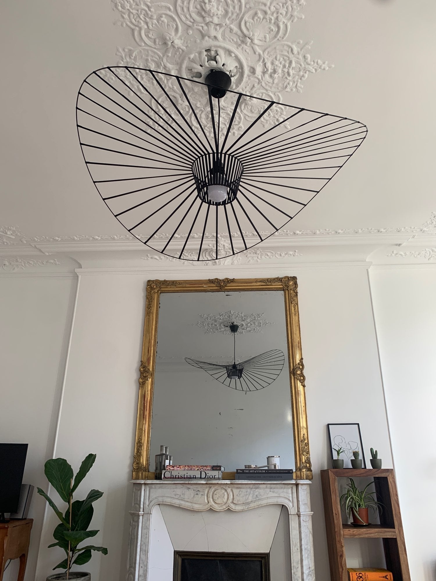 Hanglamp met Polyurethaan Ribbons – Sculptural Design Fiber Grote Zwevende Pendellamp Eetkamer – Ø80cm-Ø200cm | Sansoti