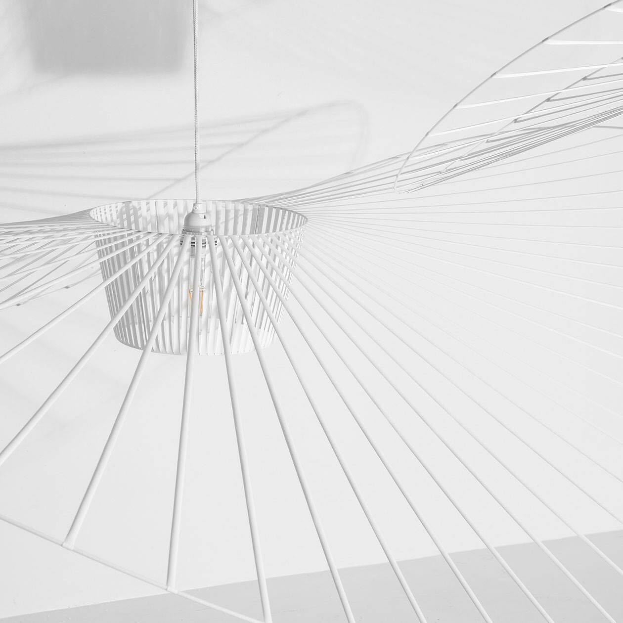 Hanglamp met Polyurethaan Ribbons – Sculptural Design Fiber Grote Zwevende Pendellamp Eetkamer – Ø80cm-Ø200cm | Sansoti