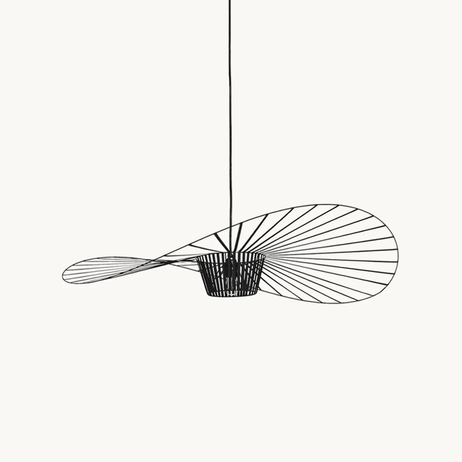 Hanglamp met Polyurethaan Ribbons – Sculptural Design Fiber Grote Zwevende Pendellamp Eetkamer – Ø80cm-Ø200cm | Sansoti