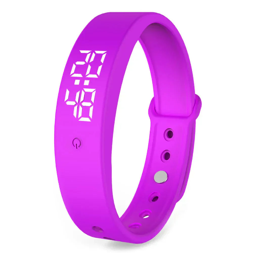 Stilvolle wasserdichte Smartwatch mit Fitnesstracker Schlafüberwachung Vibrationsalarm und farbenfrohem Display | Sansoti