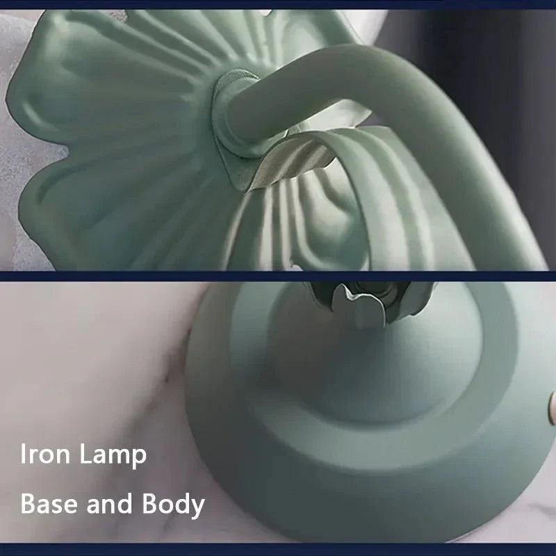 Vintage-Tischlampe mit Blumenmuster, Metallfuß, E27-Fassung, 50 cm hoch, stimmungsvolles Licht für Schlafzimmer und Wohnzimmer | Sansoti