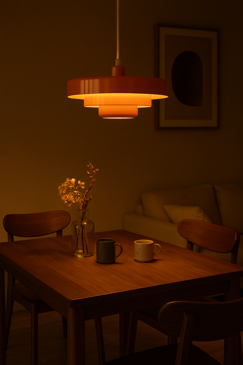 Retro Metal Pendant Lamp LED Warm White Black Bronze Vintage Kitchen Lamp Dining Room Living Room Atmospheric Light | Sansoti