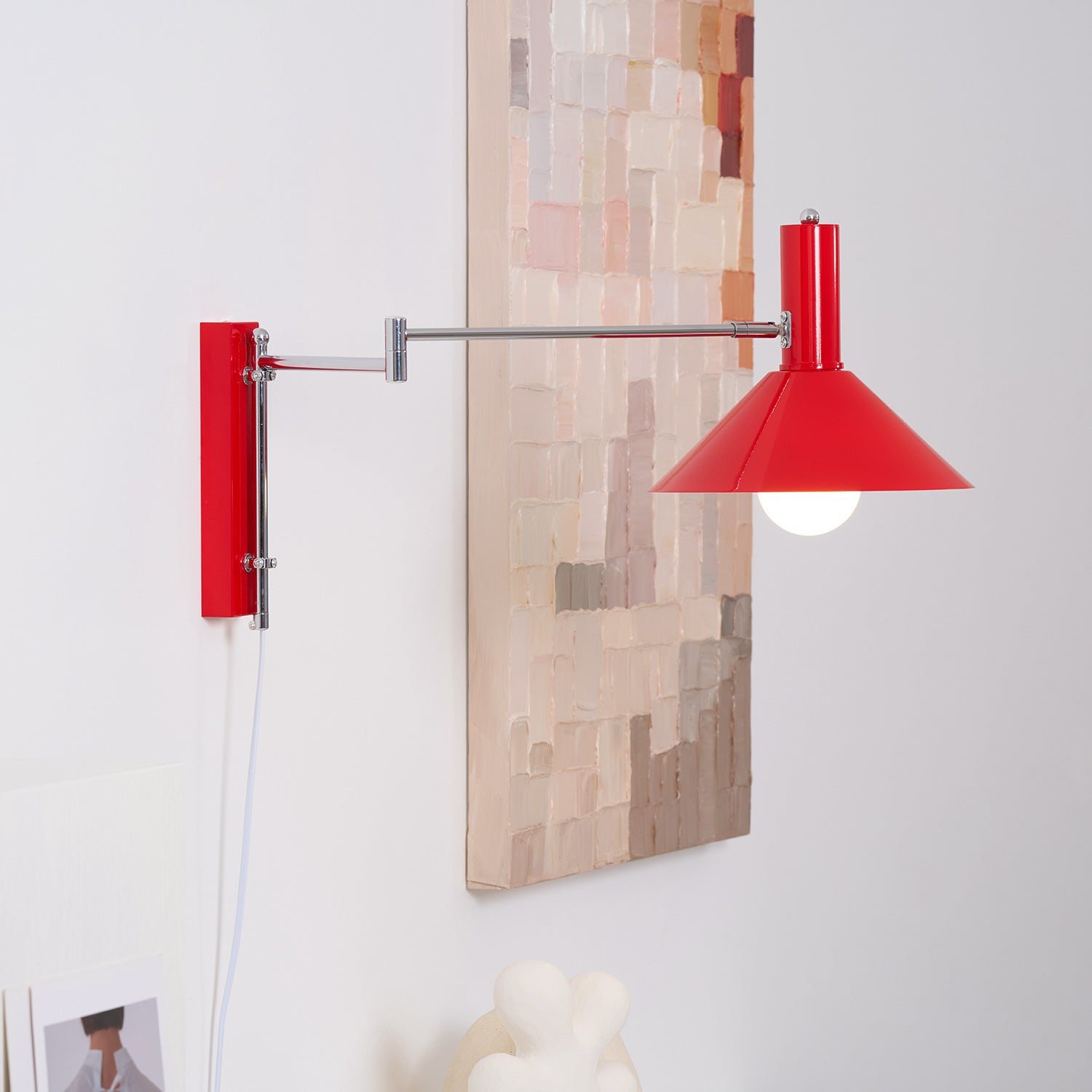 Verstelbare Metalen Wandlamp met Gelede Arm Industriële Stijl Muurverlichting Moderne Leeslamp | Sansoti