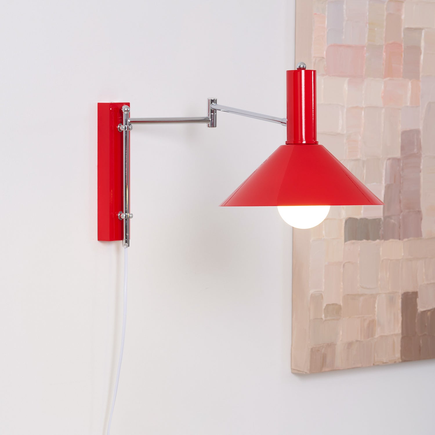 Verstelbare Metalen Wandlamp met Gelede Arm Industriële Stijl Muurverlichting Moderne Leeslamp | Sansoti