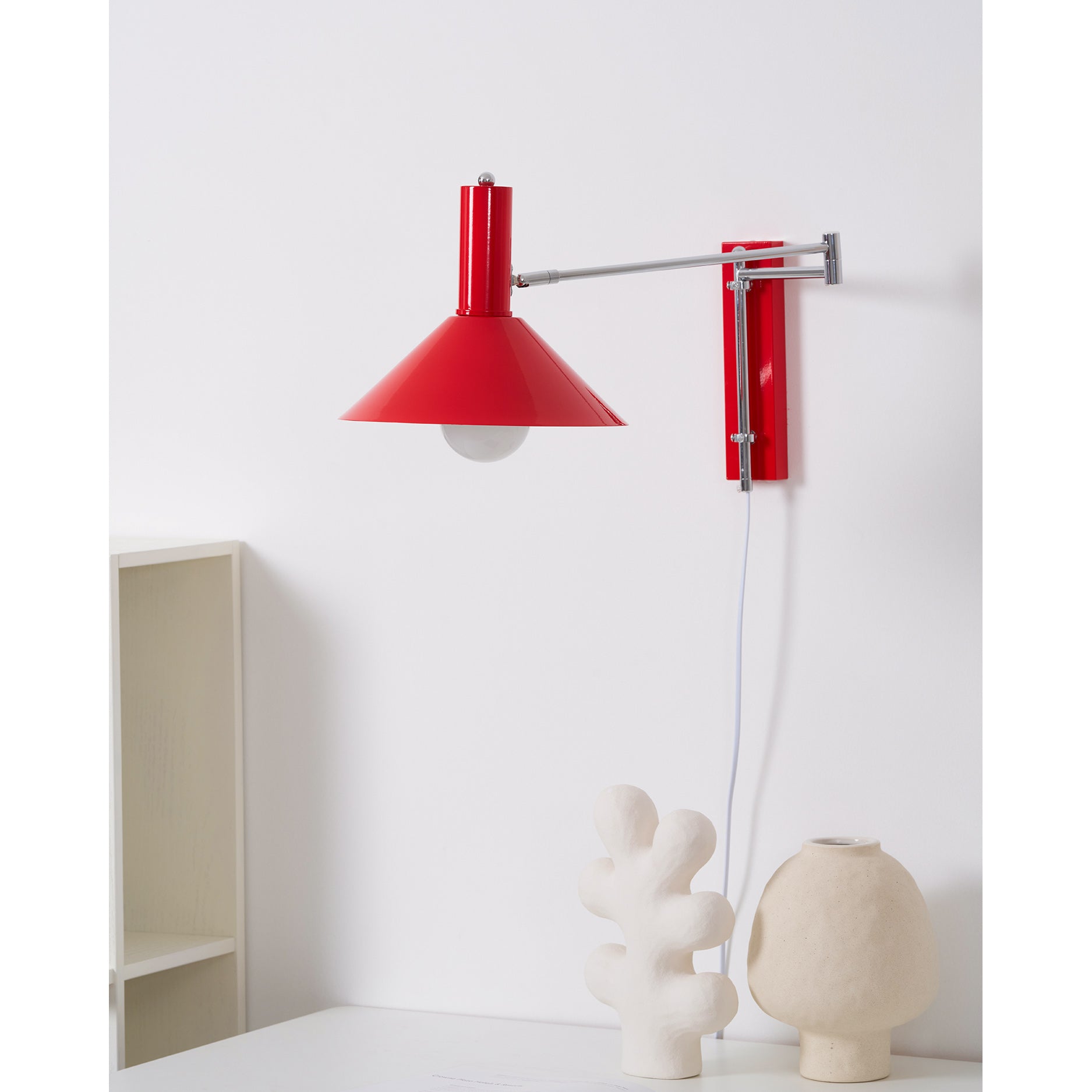 Verstelbare Metalen Wandlamp met Gelede Arm Industriële Stijl Muurverlichting Moderne Leeslamp | Sansoti