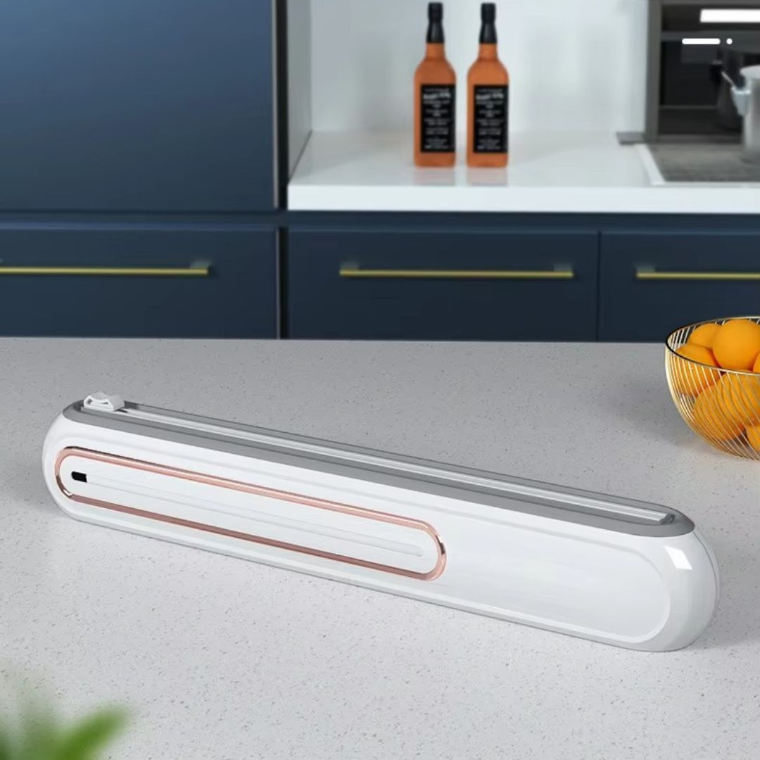 Magnetische Foliedispenser voor Keuken – Compact met Geïntegreerde Snijder – BPA-vrij Kunststof | Sansoti