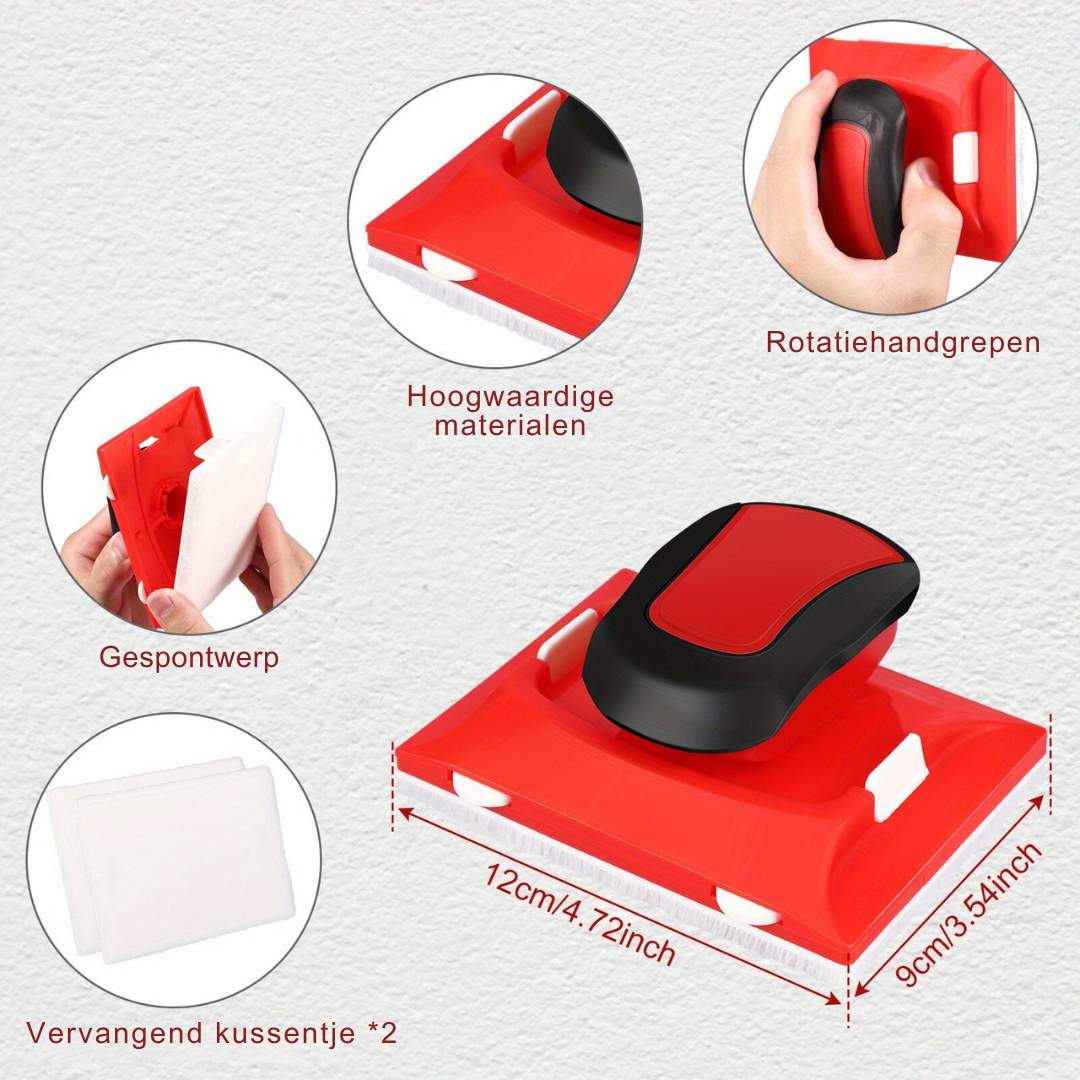 Schilderrandengids met Rolsysteem – Professionele Schildertool voor Strakke, Rechte Lijnen zonder Schilderstape | Multifunctionele Verfrandgeleider voor Plafonds, Muren, Plinten & Kozijnen | Sansoti