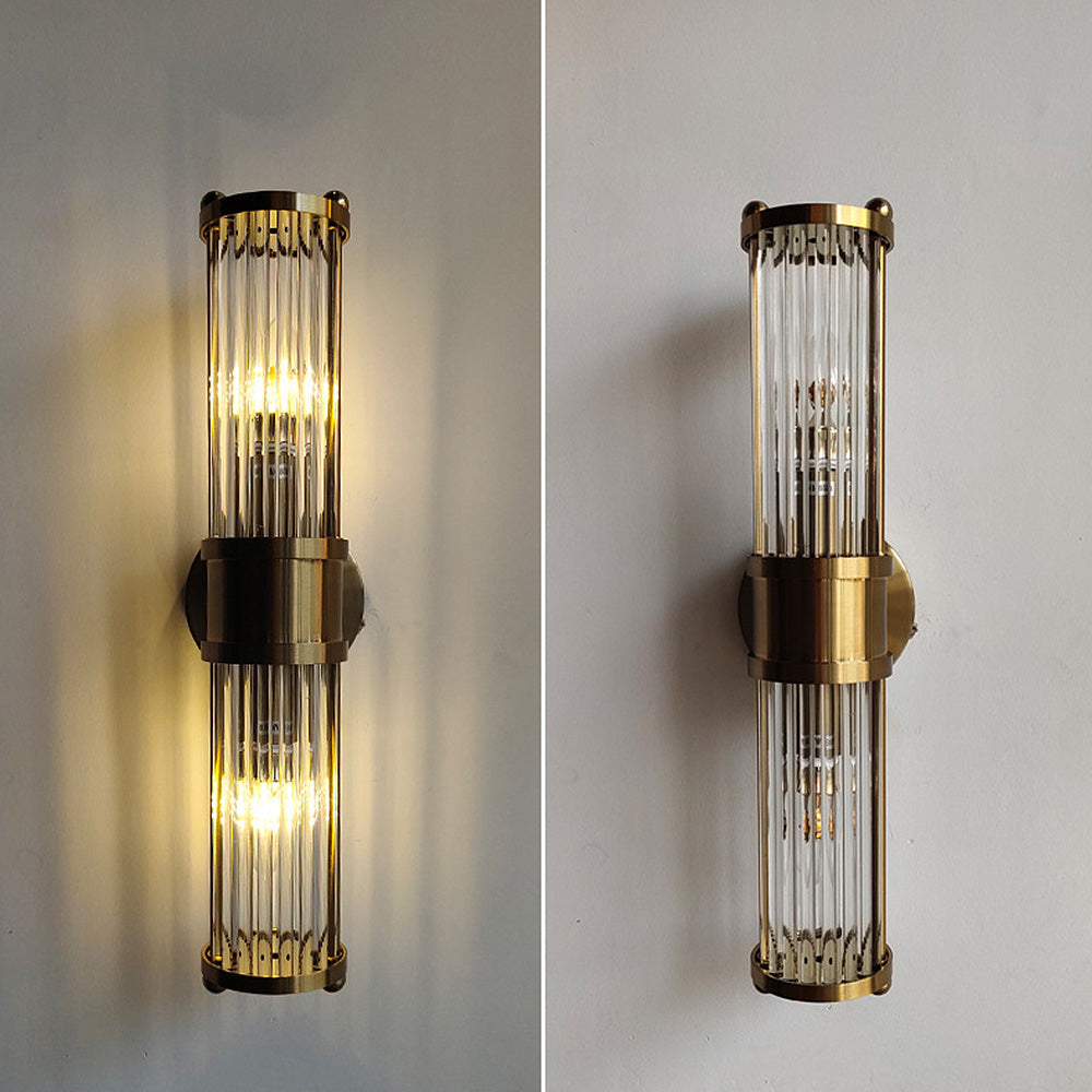Wandlamp Goud IJzer & Glas LED Badkamer Woonkamer Slaapkamer Elegante Verlichting met Verstelbare Lichtkleur | Sansoti