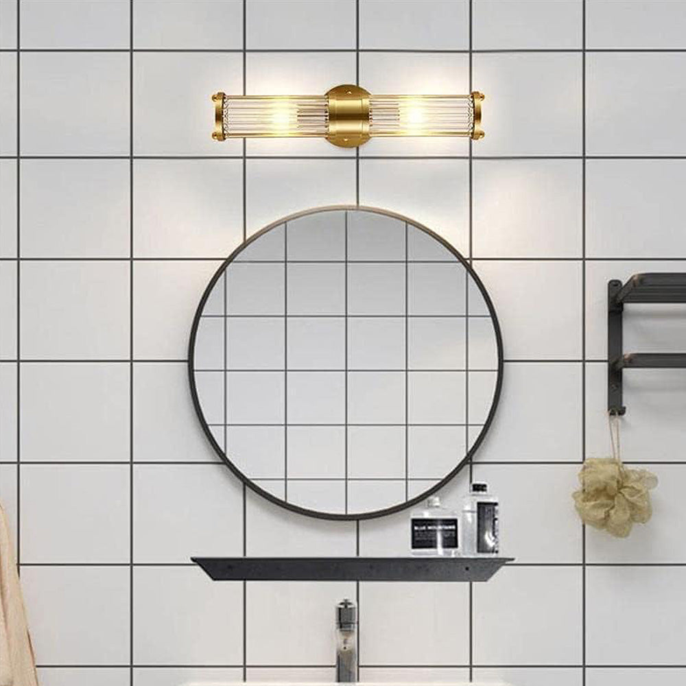 Wandlamp Goud IJzer & Glas LED Badkamer Woonkamer Slaapkamer Elegante Verlichting met Verstelbare Lichtkleur | Sansoti