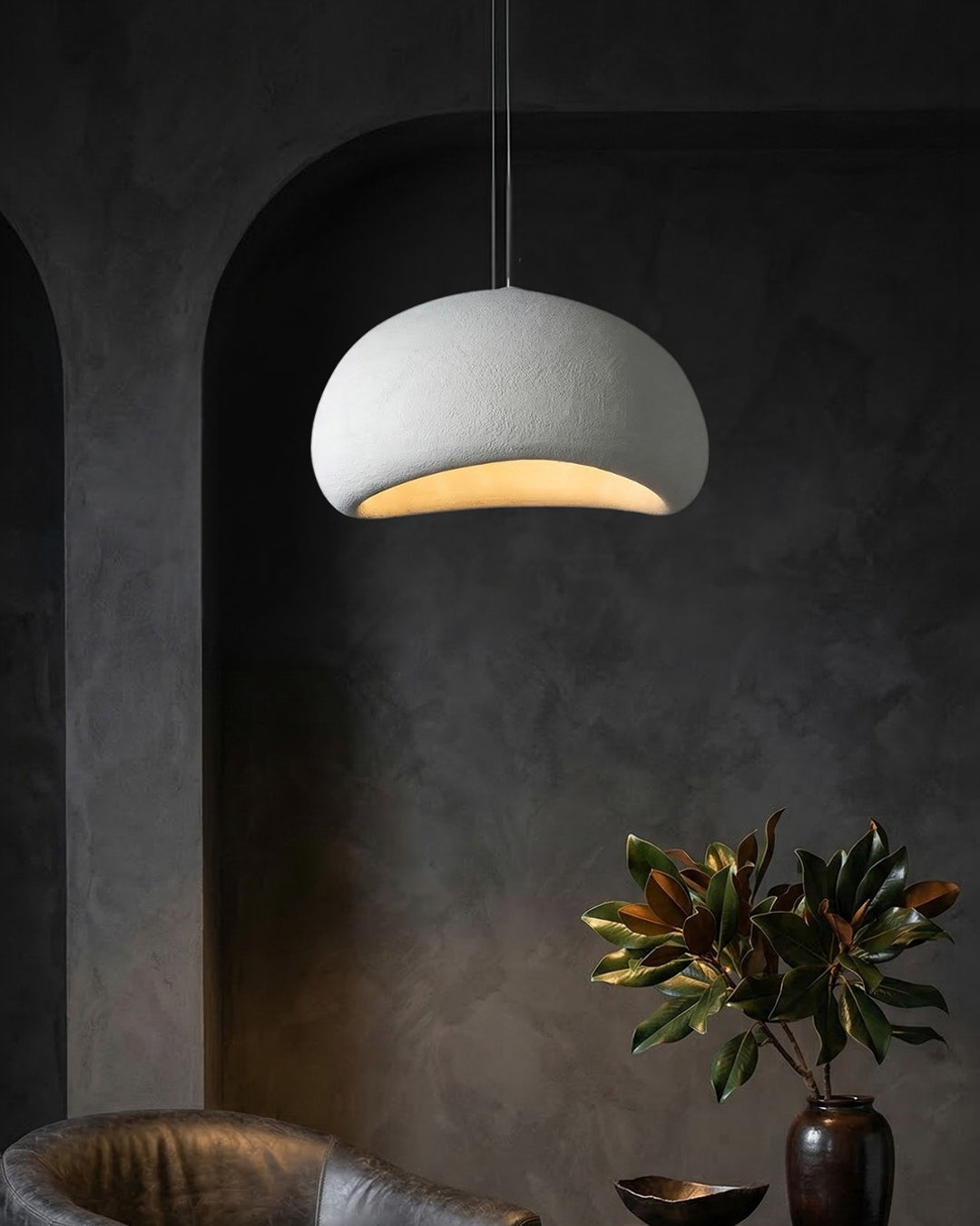 Wabi Sabi Polymeeren Hanglamp – Organische Textuur Scandinavische Lichtdesign voor Woonkamer Eetkamer | Sansoti