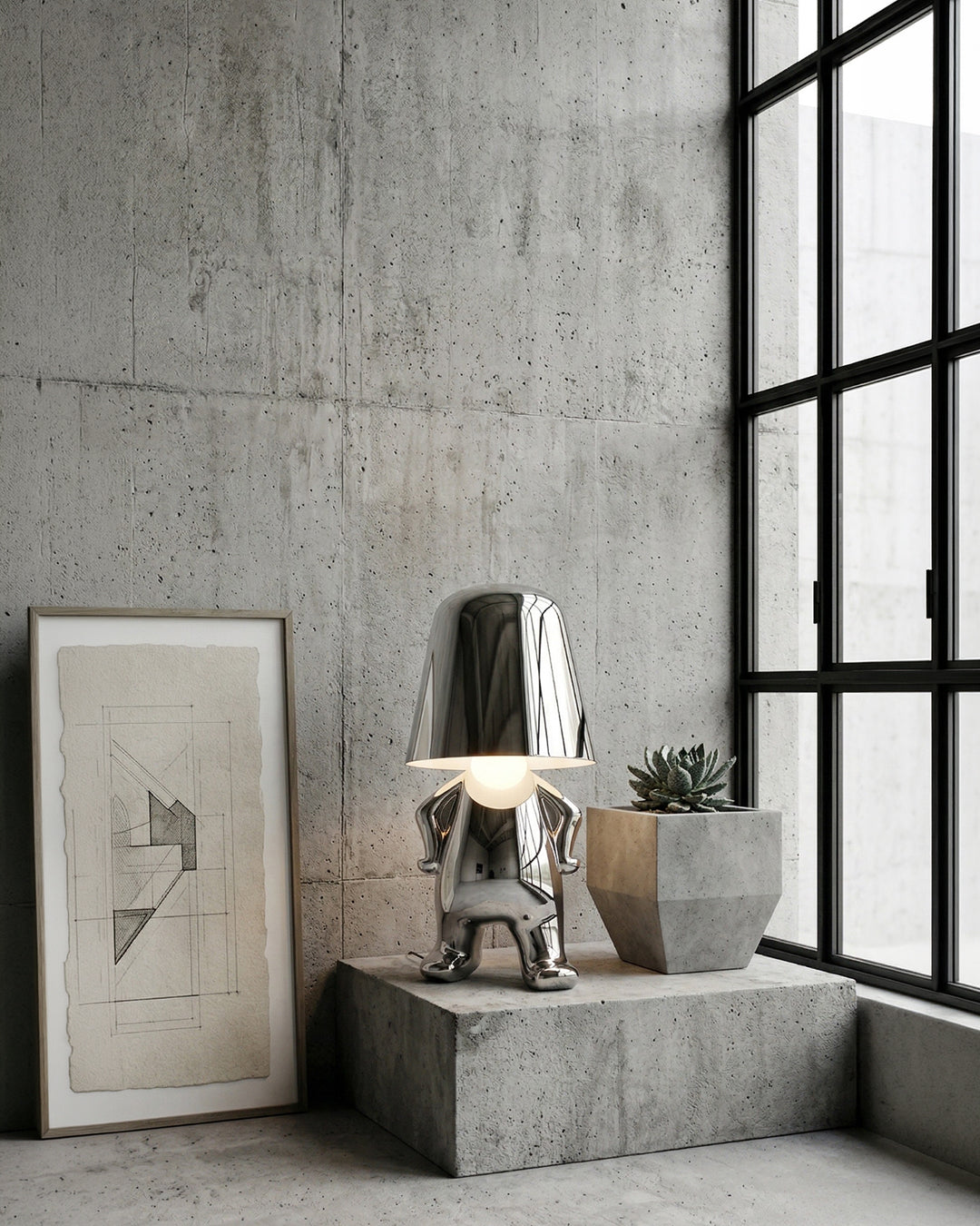 Metalen Tafellamp Sculptuur Figuur Sfeerlicht Touch Dimbaar LED Nachtlampje Goud Zilver Modern Design Decoratief | Sansoti