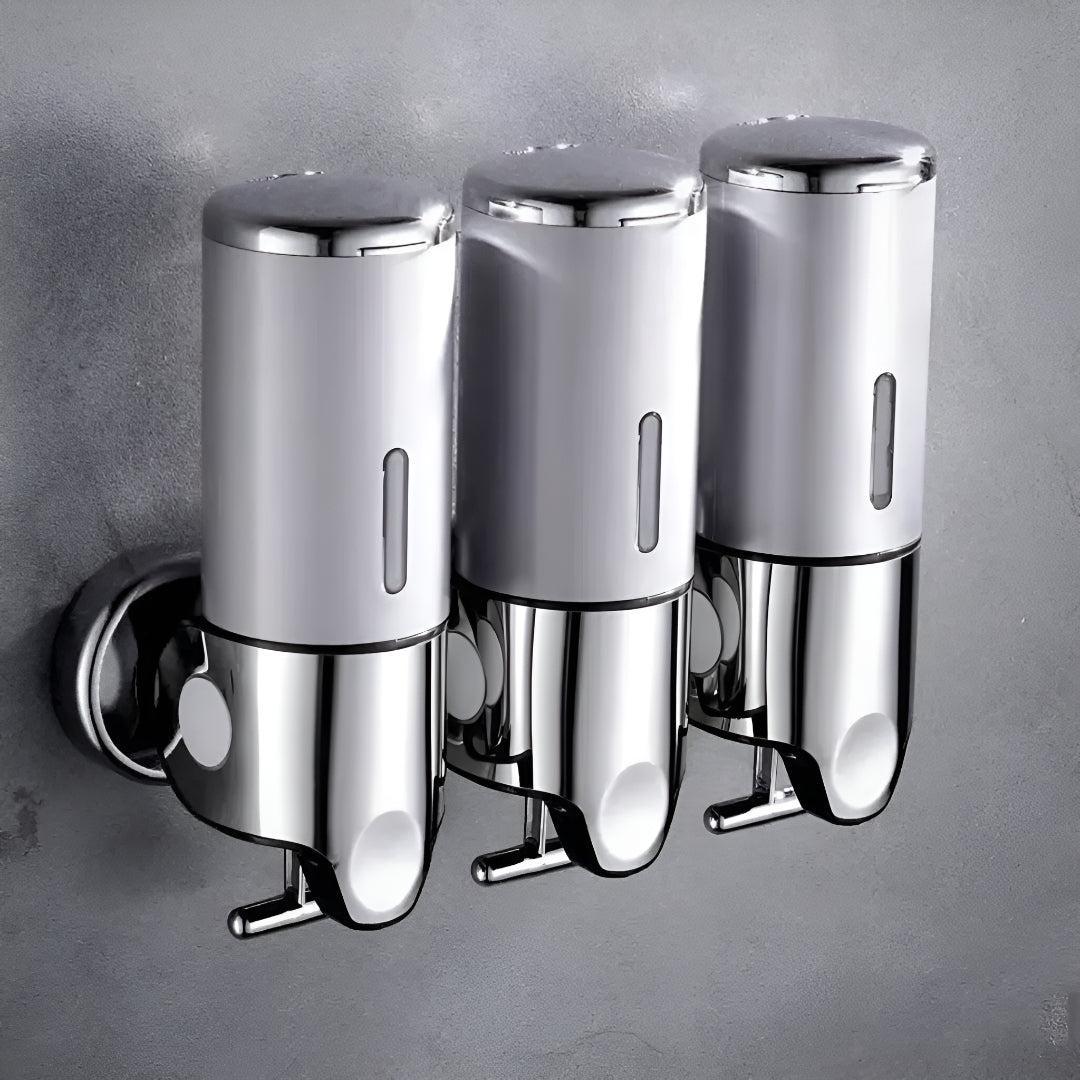 Zeeppompje Wandmontage Messing met Pompje 500ml Goud Zwart Chroom voor Badkamer Keuken Toiletruimte Stijlvol | Sansoti