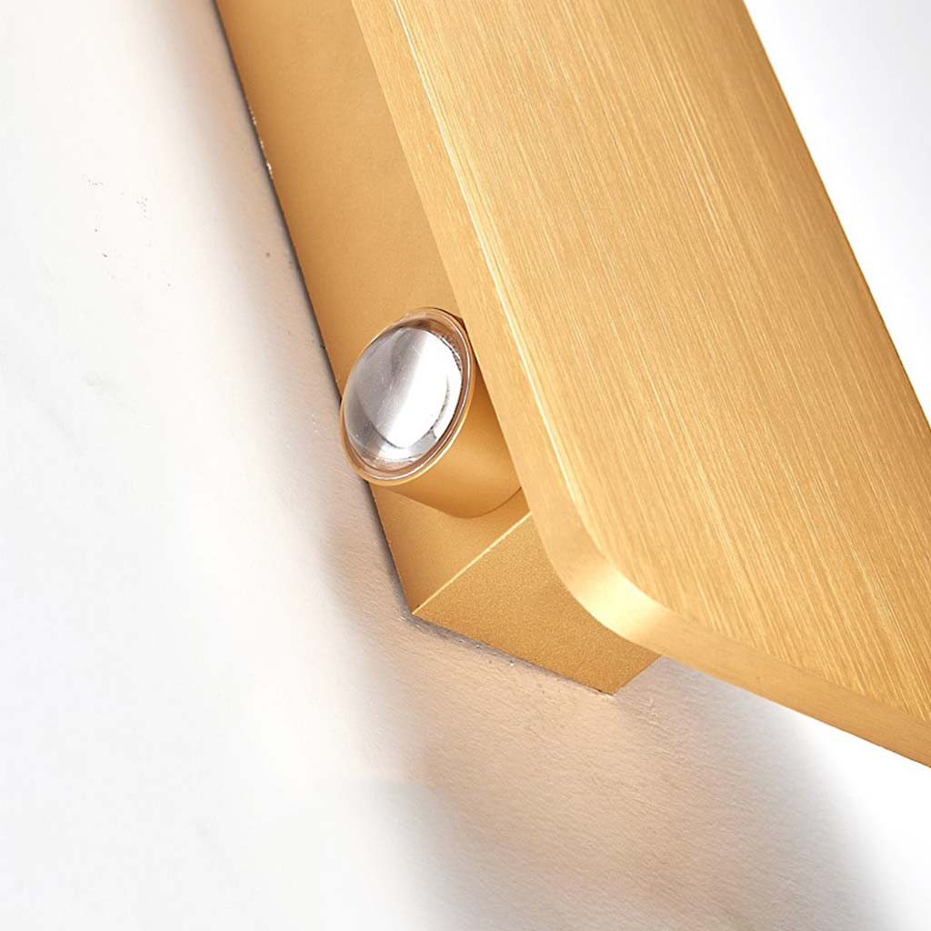 Moderne rechteckige LED-Wandleuchte aus Aluminium, minimalistisches Design, 5 Farben, stimmungsvolle Beleuchtung für Flur und Wohnzimmer | Sansoti