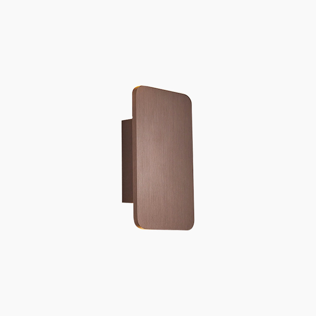 Moderne rechteckige LED-Wandleuchte aus Aluminium, minimalistisches Design, 5 Farben, stimmungsvolle Beleuchtung für Flur und Wohnzimmer | Sansoti
