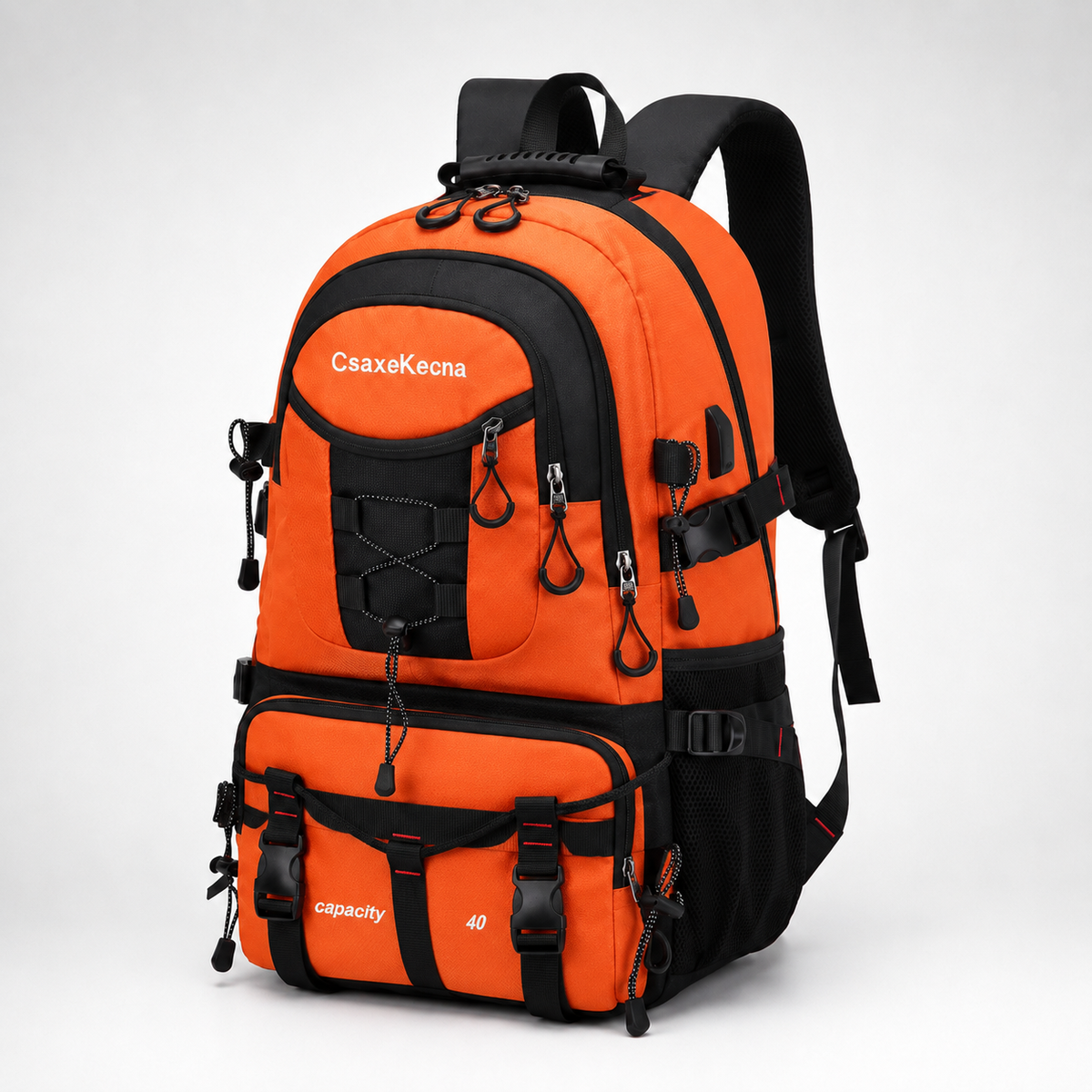 Trekkingtas 40 Liter met USB-Poort Ergonomisch Waterdicht voor Wandelen Bergtouren Outdoor Camping Reizen | Sansoti