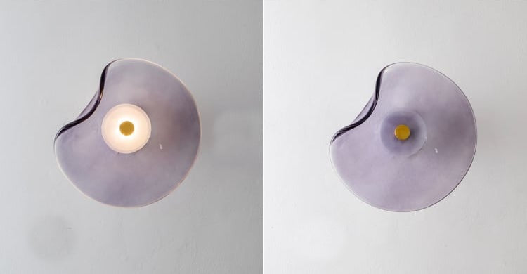 Skulpturale Wandleuchte mit integrierter LED und Glaskugel, warmweißes Licht, für Wohnzimmer, Schlafzimmer, Flur und Eingangsbereich | Sansoti
