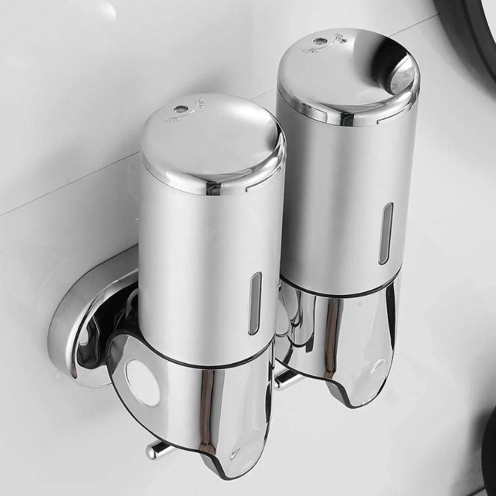 Wall-Mounted Soap Dispenser Stainless Steel Modern Design for Bathroom and Kitchen | Sansoti