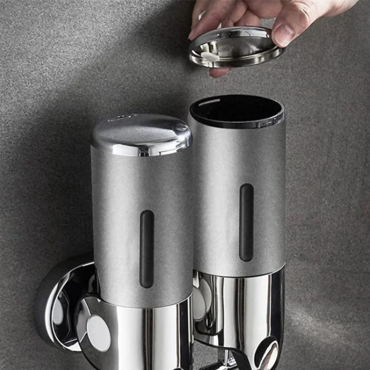 Wall-Mounted Soap Dispenser Stainless Steel Modern Design for Bathroom and Kitchen | Sansoti
