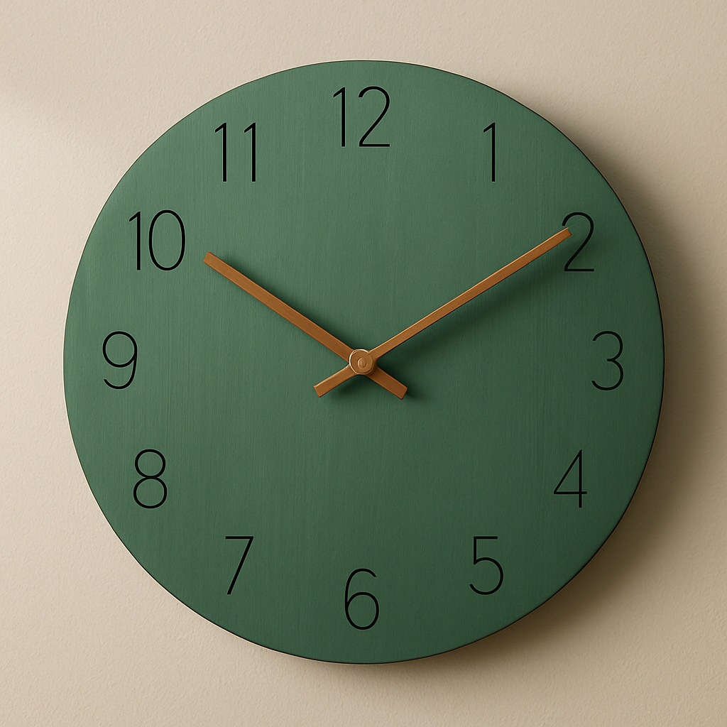 Houten Wandklok Ø29cm Modern Minimalistisch Stil Geruisloos Kwartsmechanisme Woonkamer Slaapkamer Kantoor | Sansoti