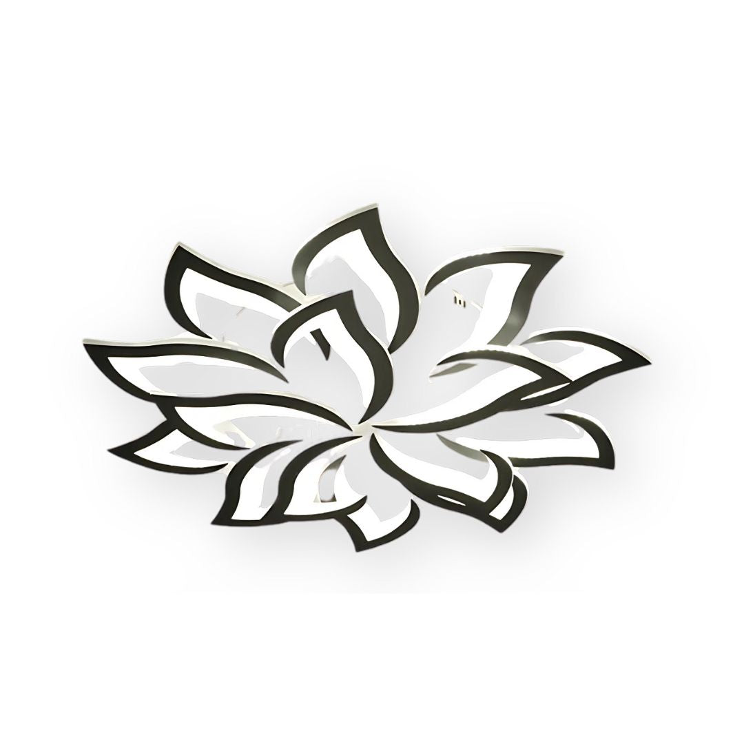 Lovela Flower Deckenleuchte LED 3200 Lumen Schwarz Wohnzimmer Schlafzimmer Design Deckenleuchte modern | Restfield
