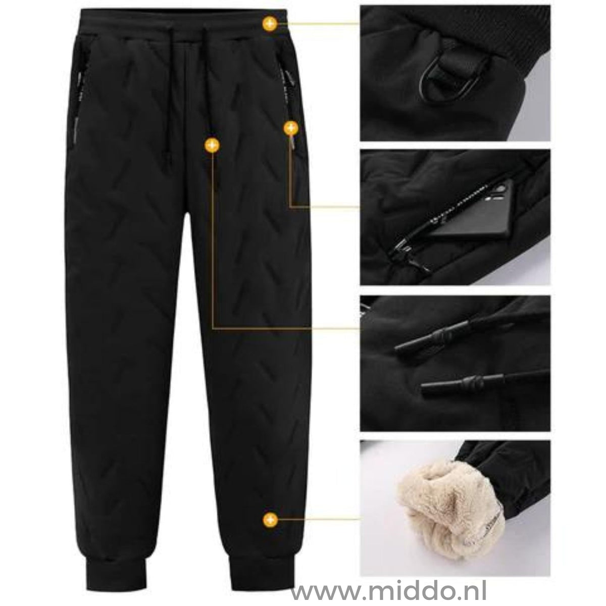 Ocieplane spodnie zimowe unisex, wodoodporne, polarowe, ciepłe i elastyczne, outdoorowe, do chodzenia, na narty, termiczne, śnieżne | Sansoti