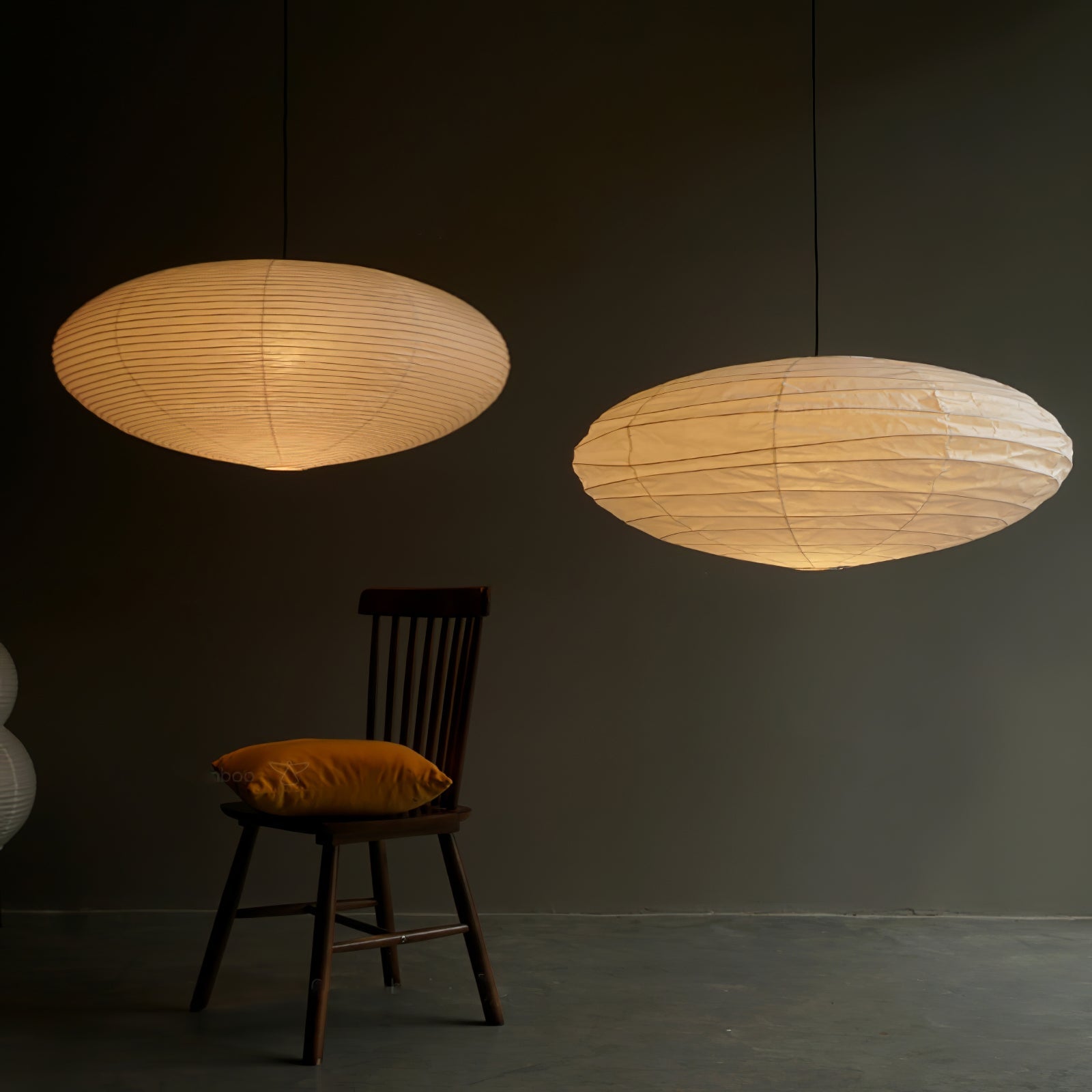 Handgemaakte Washi Papieren Hanglamp – Japans Design met E26/E27 Fitting – Zachte Verlichting voor Woonkamer, Slaapkamer & Eetkamer – Met Montagehaakjes | Sansoti