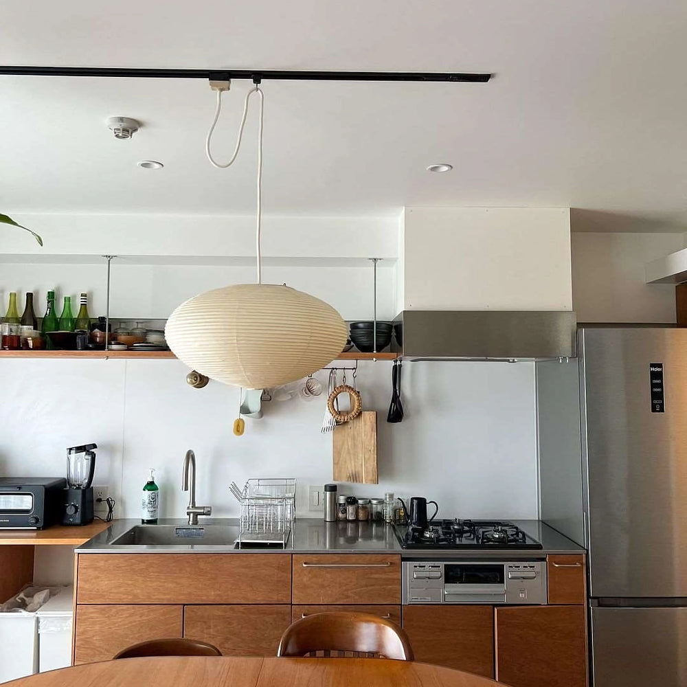 Handgemaakte Washi Papieren Hanglamp – Japans Design met E26/E27 Fitting – Zachte Verlichting voor Woonkamer, Slaapkamer & Eetkamer – Met Montagehaakjes | Sansoti