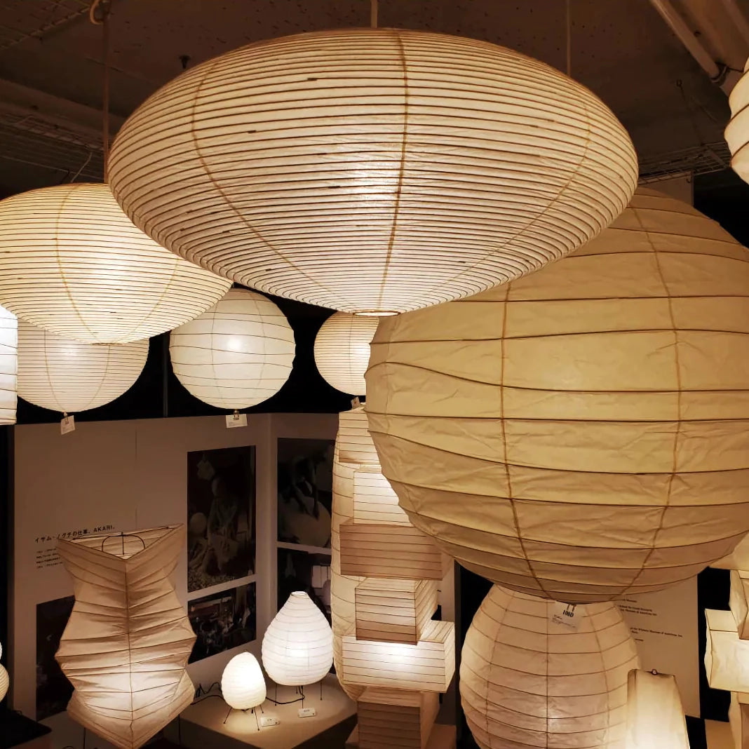 Handgemaakte Washi Papieren Hanglamp – Japans Design met E26/E27 Fitting – Zachte Verlichting voor Woonkamer, Slaapkamer & Eetkamer – Met Montagehaakjes | Sansoti
