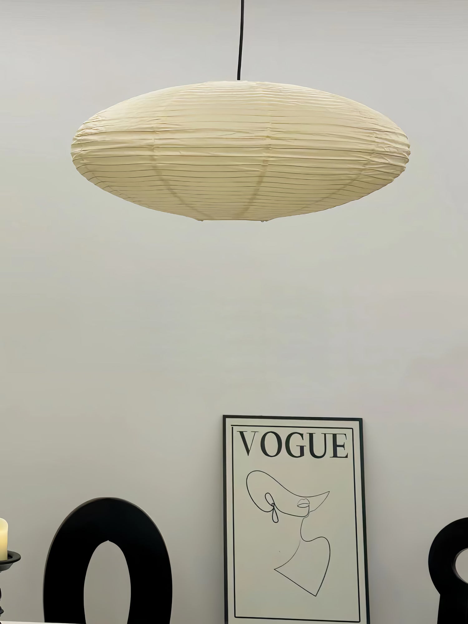 Handgemaakte Washi Papieren Hanglamp – Japans Design met E26/E27 Fitting – Zachte Verlichting voor Woonkamer, Slaapkamer & Eetkamer – Met Montagehaakjes | Sansoti