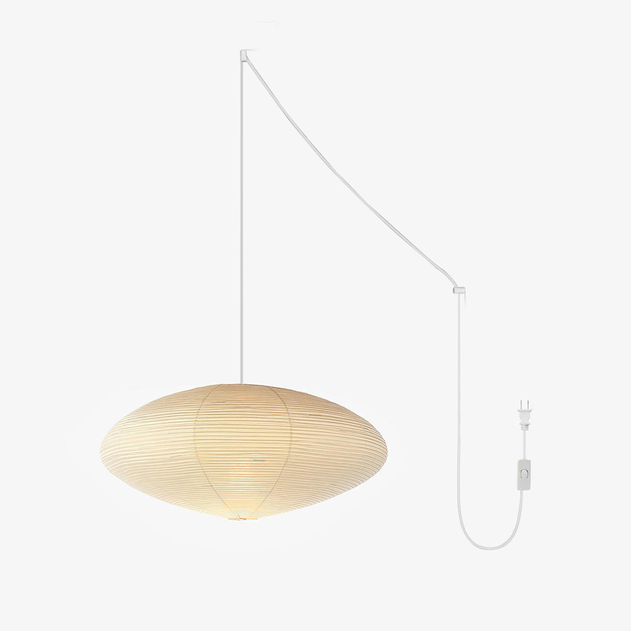 Handgemaakte Washi Papieren Hanglamp – Japans Design met E26/E27 Fitting – Zachte Verlichting voor Woonkamer, Slaapkamer & Eetkamer – Met Montagehaakjes | Sansoti