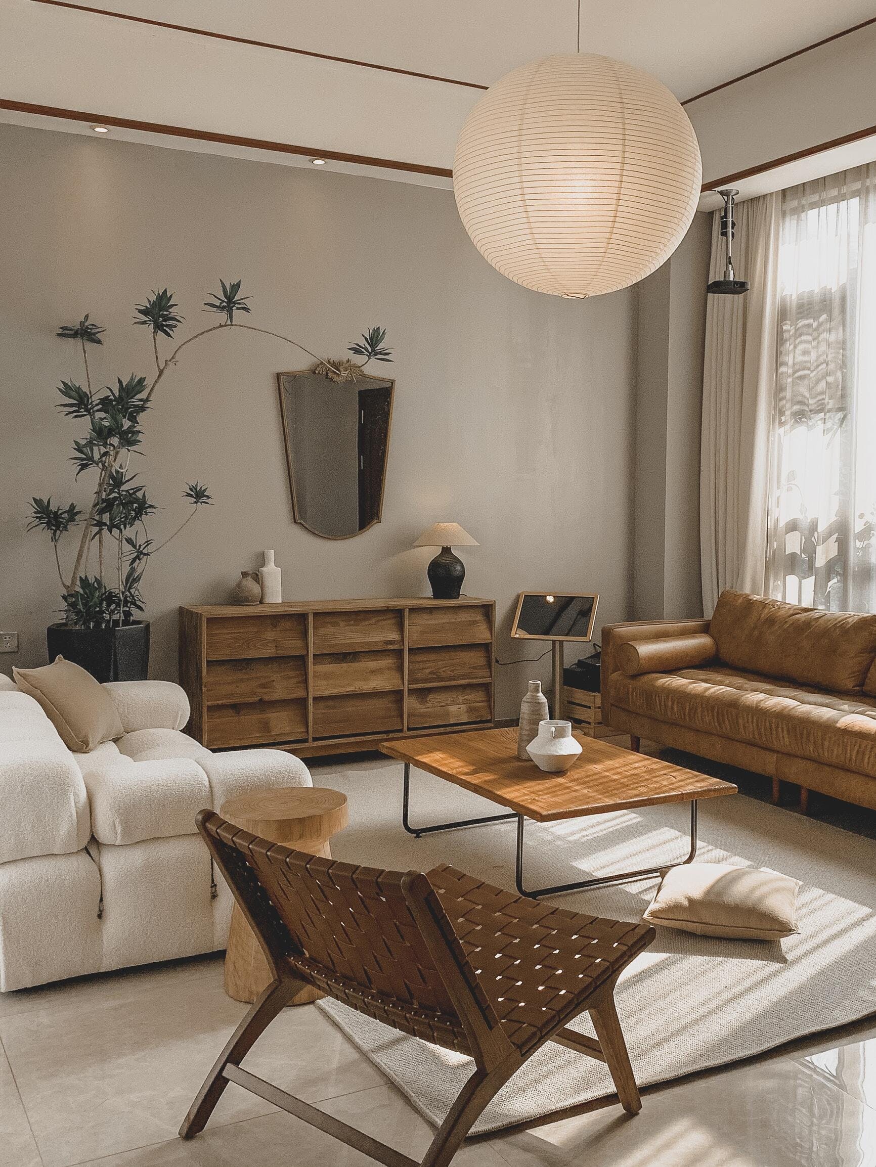 Japanse Mulberry Paper Hanglamp — Handgemaakte Washi Lampenkap Bol Sfeerverlichting | Sansoti