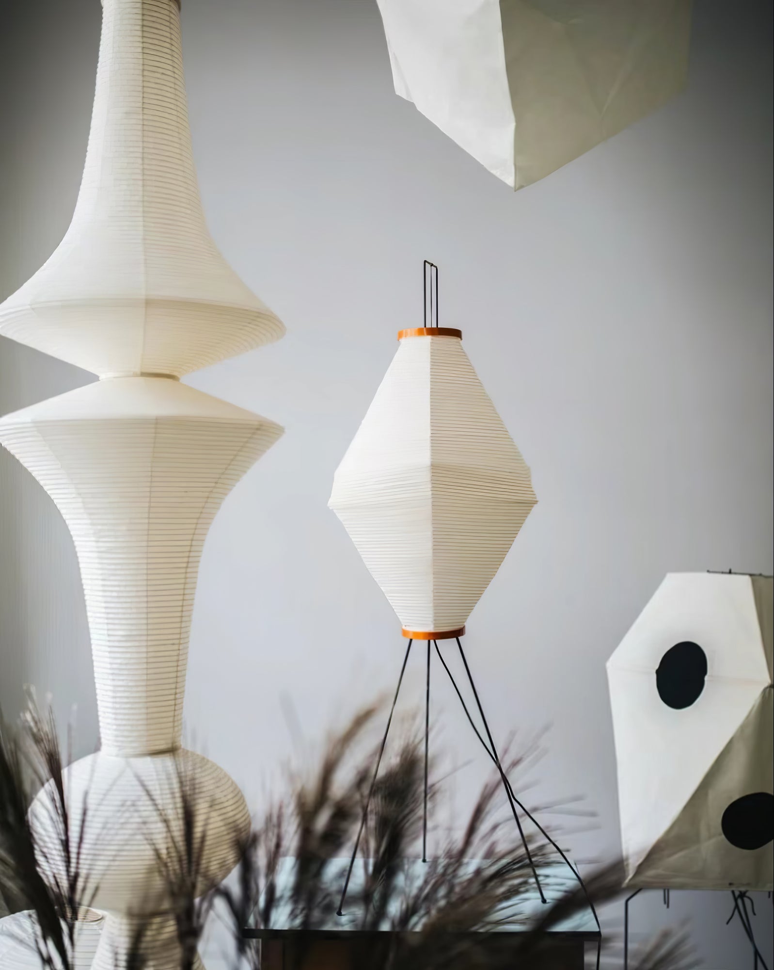 Japanse Hangende Papieren Lamp Zeven Formaten E26/E27 ø33-ø43cm 150-460cm Hoogte Mulberry Washi Moerasschors Translucide Kap Met Handgemaakt Karakter | Sansoti