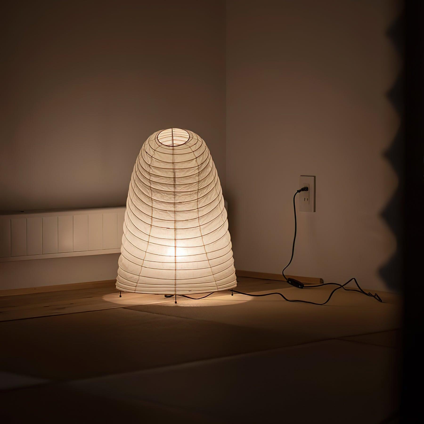 Japanse Lantaarn Tafellamp met Handgemaakt Moerbeipapier Scherm – 8 Maten – E26 Fitting – Plug & Play met 150 cm Snoer – Inspiratie 1951 Akari Lantaarns | Sansoti