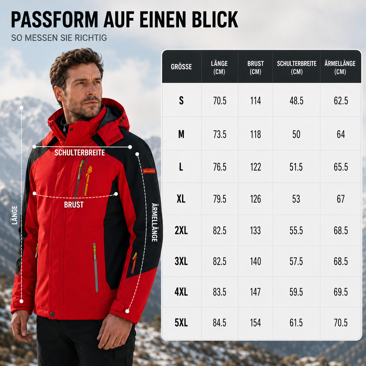 Veste d’extérieur imperméable pour hommes en polyester avec capuche amovible et plusieurs poches pour randonnée, trekking et activités de plein air | Sansoti