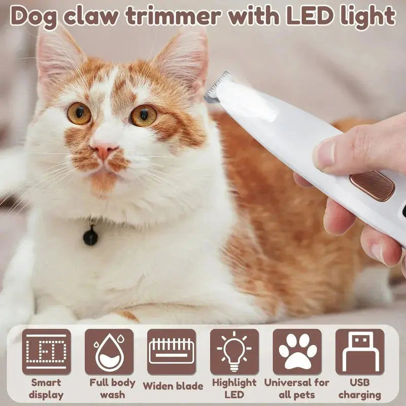 Oplaadbare Huisdierenschaar met LED-Verlichting | Waterbestendig | Stil & Comfortabel | Sansoti