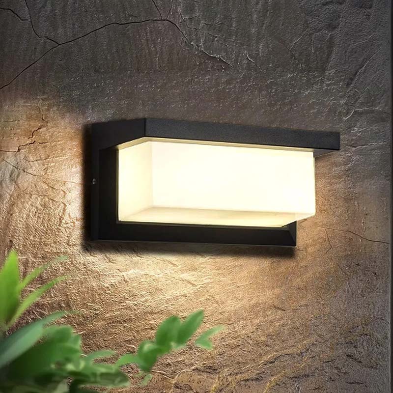 Außenleuchte mit Bewegungssensor, Wandmontage, 18 W LED, schwarz, wasserdicht, Beleuchtung für Garten, Veranda, Einfahrt und Fassade, Garage | Sansoti