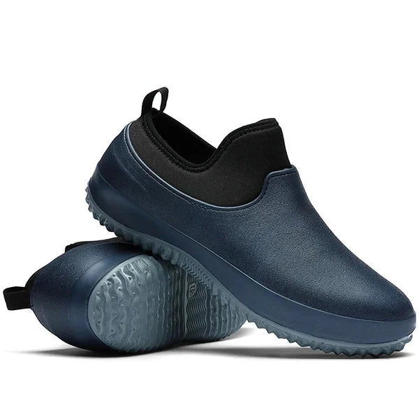 Wasserdichte Arbeitsschuhe zum Hineinschlüpfen, rutschfest, Schwarz Blau Rot, Damen Herren Unisex, Sicherheitsschuhe, Arbeitskleidung | Sansoti