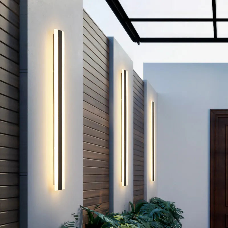 Weerbestendige LED Wandlamp IP65 Waterdicht Zwart IJzer voor Buiten Tuin Terras Gevel Buitenverlichting | Sansoti