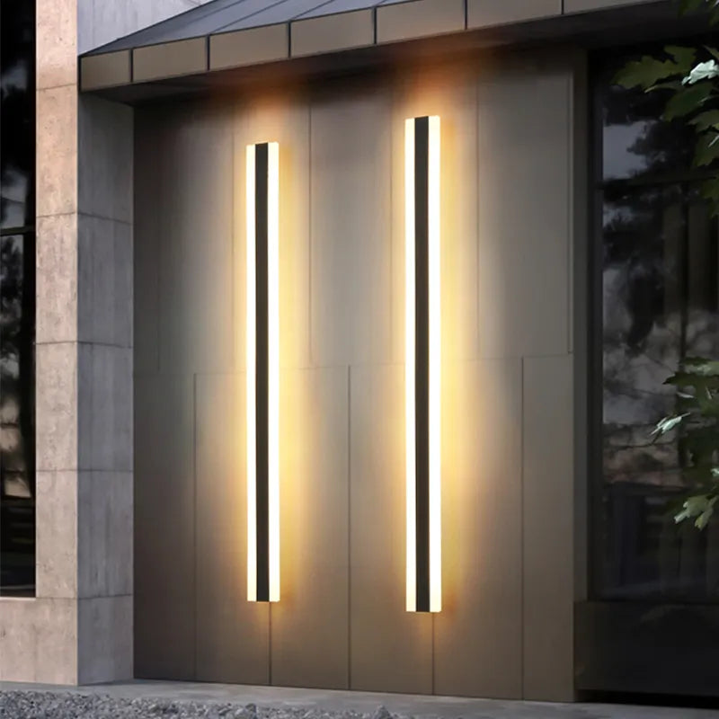 Weerbestendige LED Wandlamp IP65 Waterdicht Zwart IJzer voor Buiten Tuin Terras Gevel Buitenverlichting | Sansoti