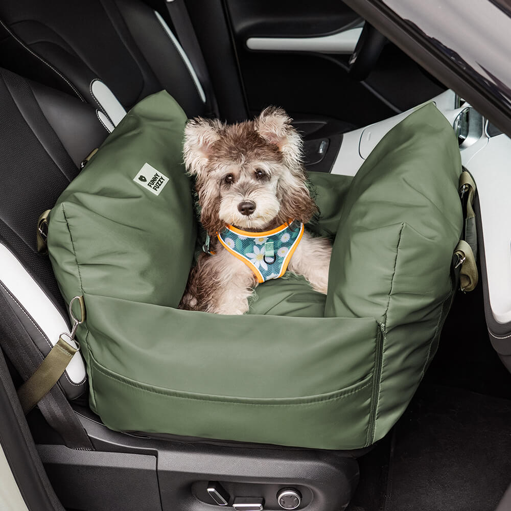 Autostoel Hondenmand First Class - Comfortabel Reiskussen voor Hond of Kat - Verstelbaar Wasbaar Autoreizen | Sansoti