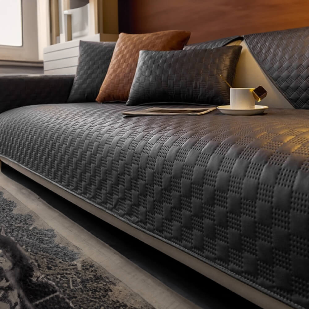 Housse de canapé imperméable en similicuir, protège-meuble antidérapant pour salon, différentes dimensions, housses de siège modernes | Sansoti