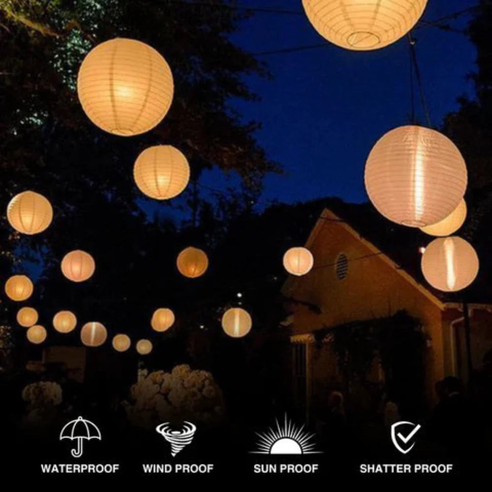 Zonne-energie Buitenlantaarn 30 cm Waterdicht LED-Licht met Dag-Nacht Sensor Opvouwbaar Tuinverlichting | Sansoti