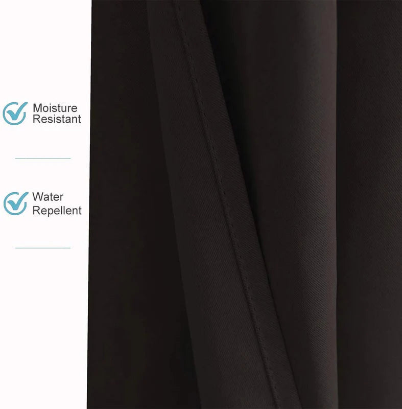 Waterproof Outdoor Curtain with Eyelets 1 Panel – UV Protection Terrace Screen Windproof & Rainproof | Sansoti