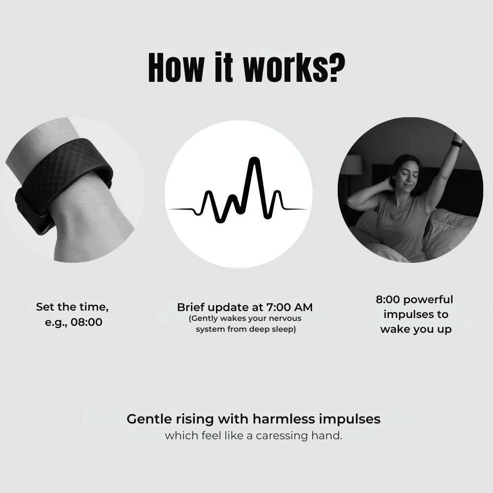 Trilwekker voor Stil Ontwaken Instelbare Intensiteit Compact Ontwerp | Sansoti